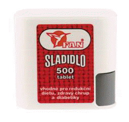 Fan sladidlo 500 tablet v d�vkova�i